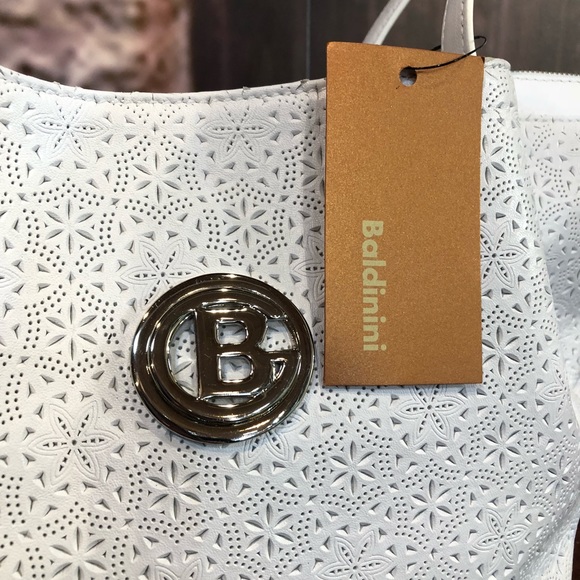 BALDININI WHITE LEATHER HANDBAG - Picture 5 of 7